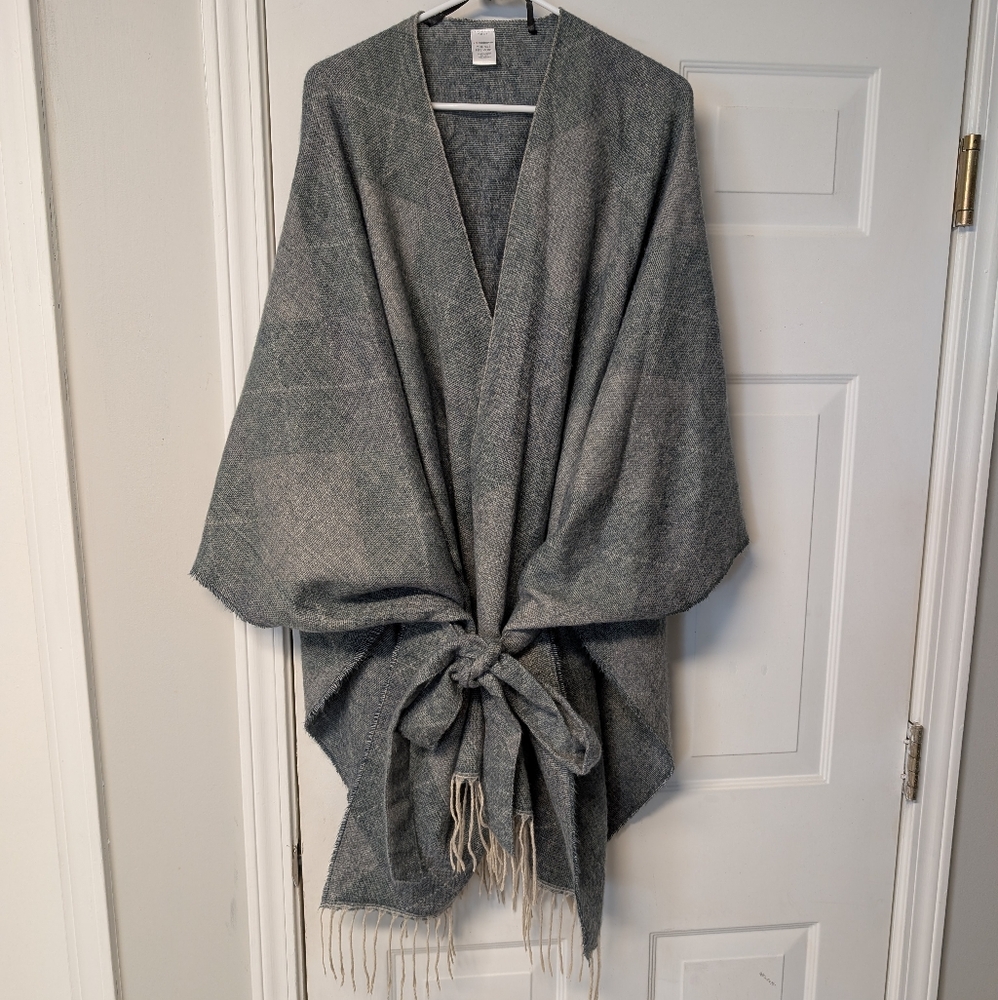 Liz Claiborne belted wrap sweater